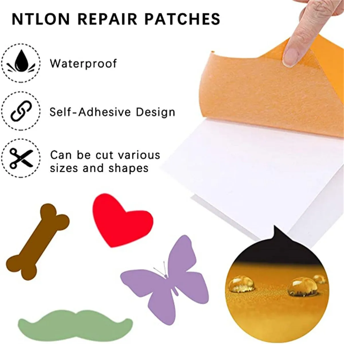 Self Adhesive Patches For Clothing Thermoadhesive Stickers Backpack Bags  Washable Repair Patches Down Jackets Tent DIY Fix Patch
