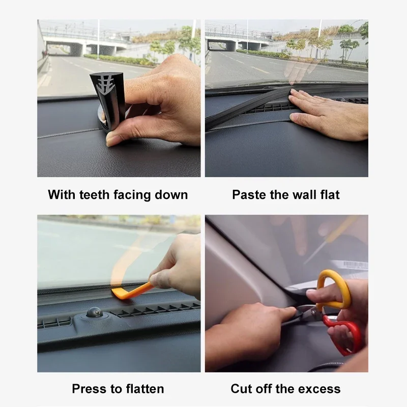 SEAMETAL Car Dashboard Sealing Strip Soundproof Noiseproof Rubber Strip Universal Sealing Strips for Car Interior Accessories BEST SELLERS