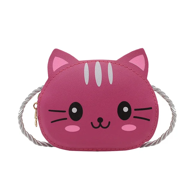 Mini Children Bag Anime Figures Purple Pink Cute Silicone Bags Coin Purse Shoulder Bag Cartoon Kawaii Fashion Toys For Kids Gift C