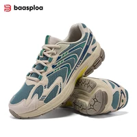 Baasploa Men Running Shoes Fashion Summer Mesh Breathable Soft Vintage Shoes High Quality Male Cushioning Elaticity Sport Shoes 4