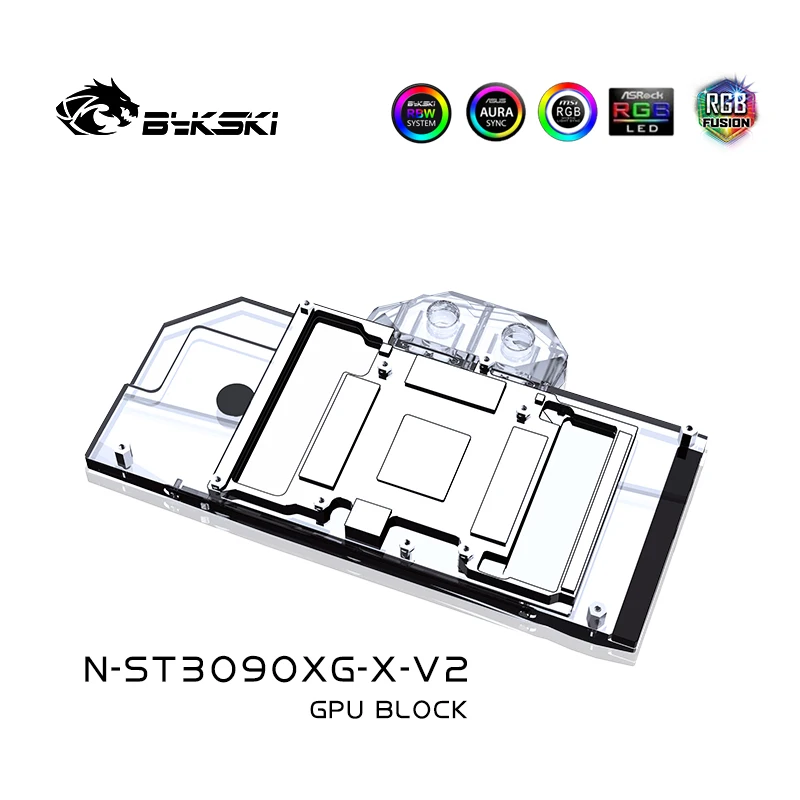 bykski asus 3090 3080 strix両面water block Bykski_GPU_Water_Block_For_ASU