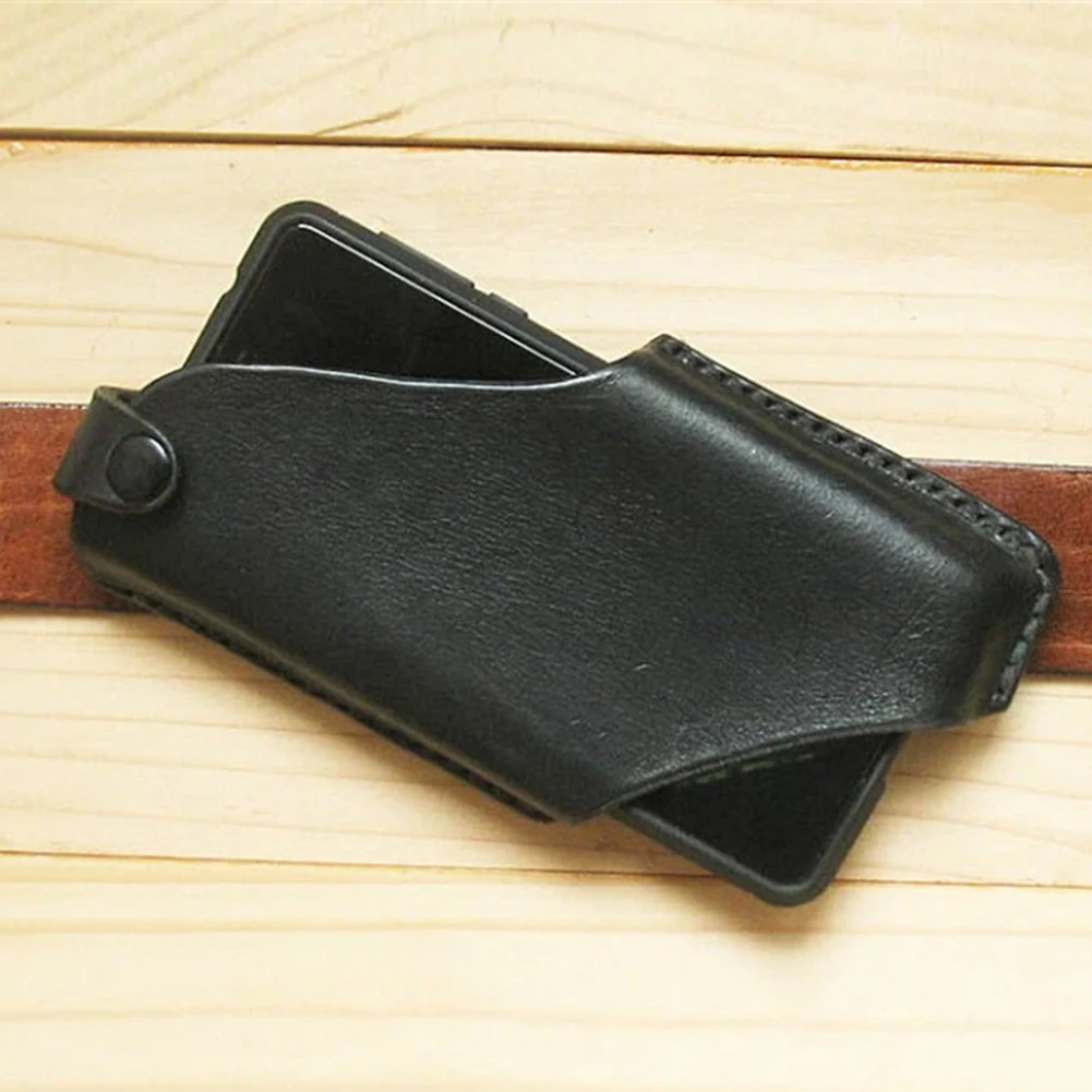 Bolsa De Cintura Para Móvil De Cuero PU - Con Clip Y Mosquetón, Para Senderismo, Running, Tamaños 6.1"/6.5"/6.9"