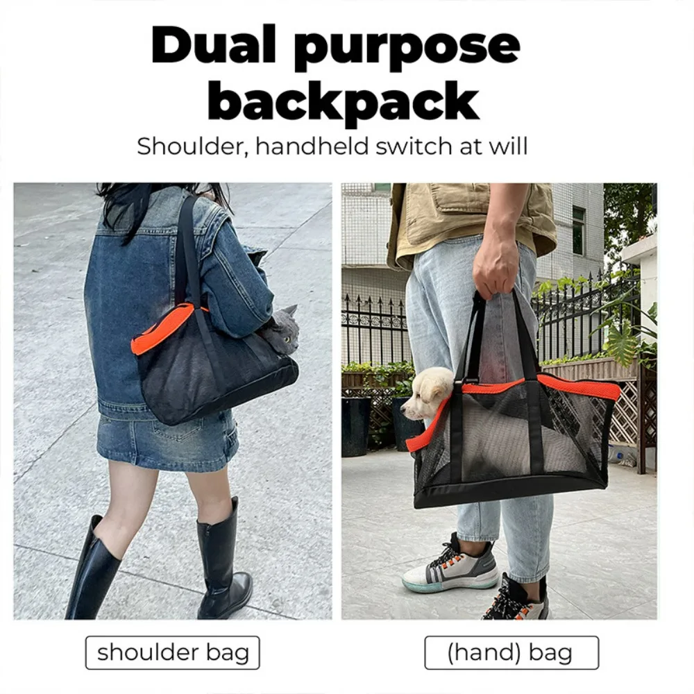Dog Backpack Small Dog Portable Bag Teddy Kitten Handbag One Shoulder Foldable Breathable comfortable Cat Travel Bag Pet Supplie