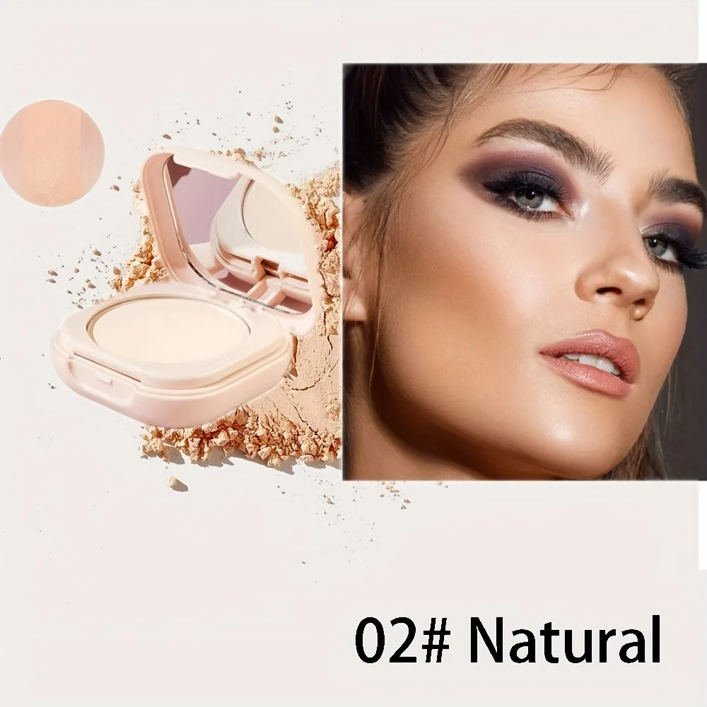 Milk Tea Waterproof Compact Powder - Full Coverage Matte Setting Powder
