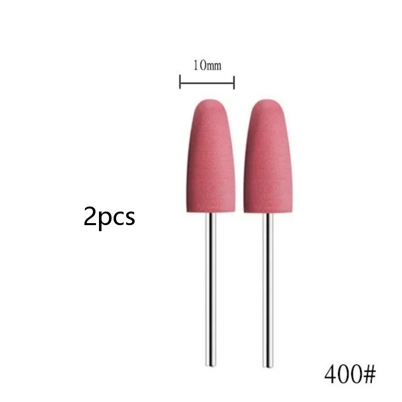 Silicone Rubber Manicure Grinding Head - 2 Pack for Burr and Dead Skin Removal