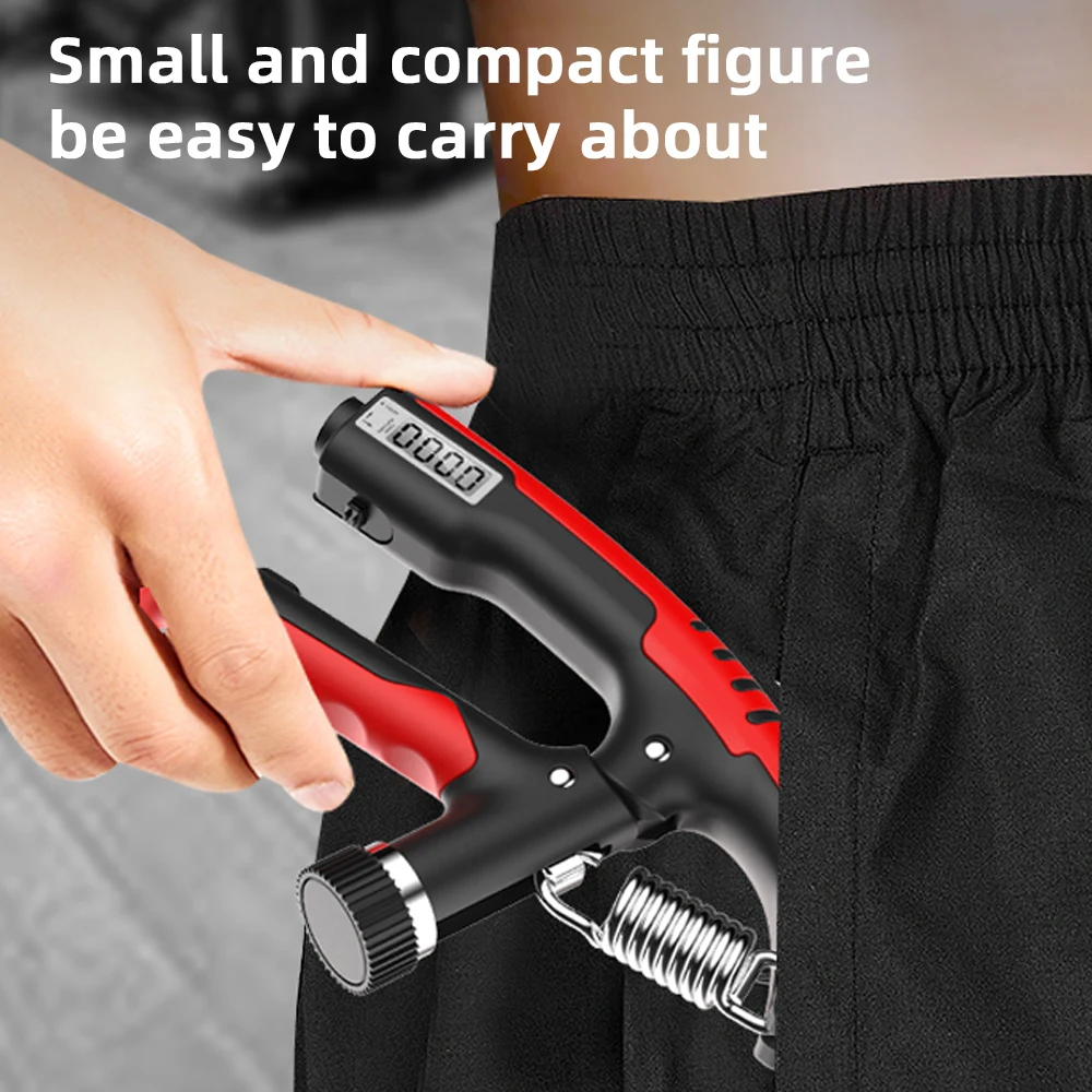 Hand Strengthener 10-100kg Adjustment Counter Forearm Exerciser Wrist Arm Muscle Bodybuilding Finger Expander Train