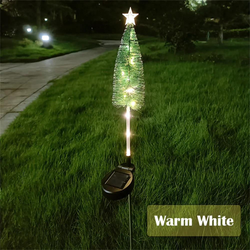 Led Solar Garden Lights IP65 Waterproof Christmas Tree Shape Landscape Lamp Outdoor Garden Decorations