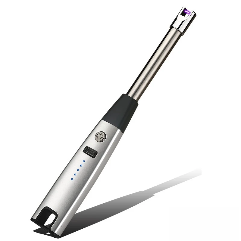 MetalElectronicSingleArcLighterUSBRechargeableCandleGasStove