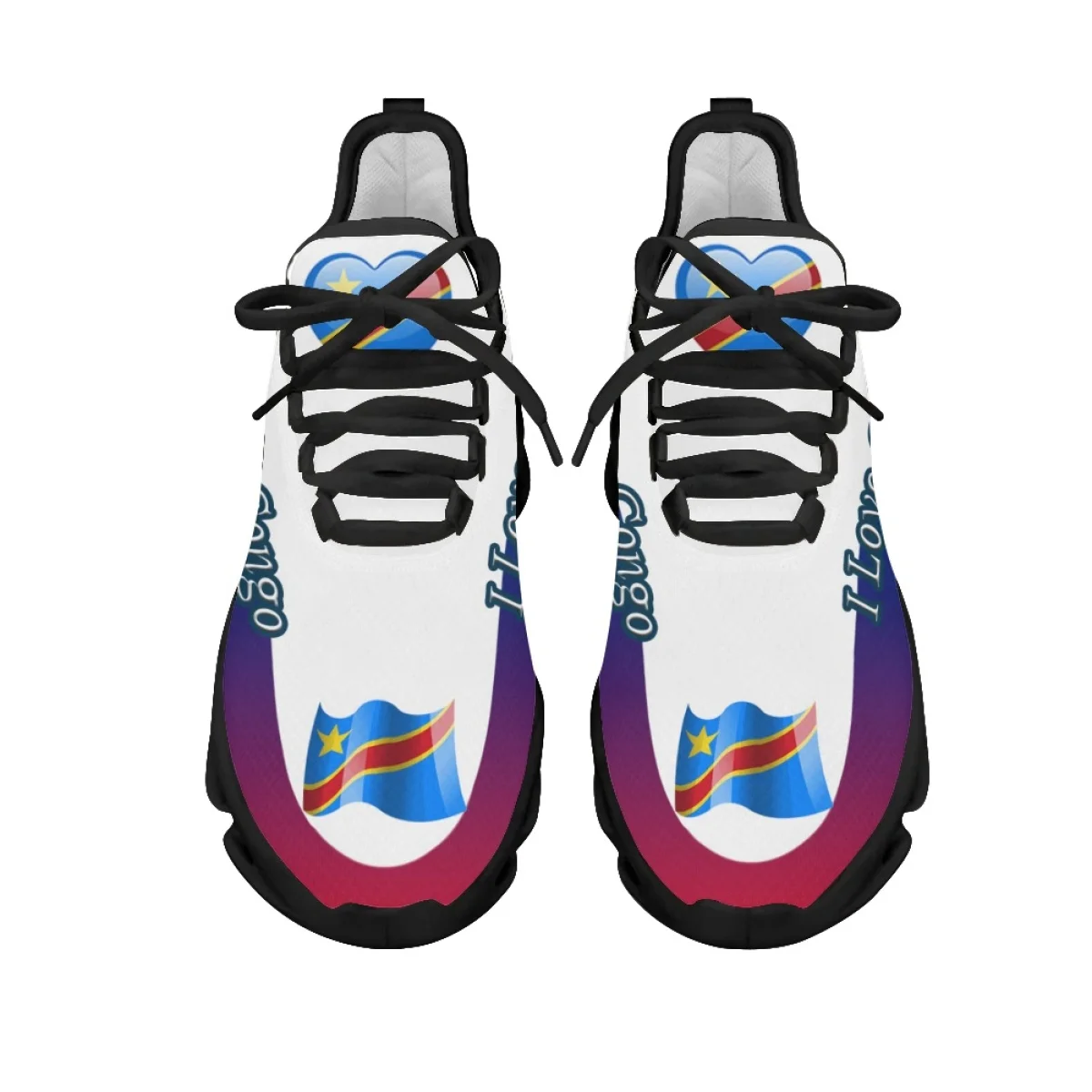 New Arrivals I Love Congo Women's Sneakers Mesh Shock Absorbing Running Shoes Spring Autumn Durable Round Toe Walking  Footwear