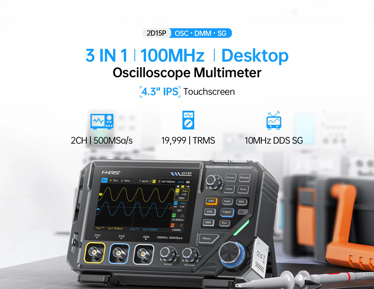 2D15P 3-in-1 Touch Screen Repair Device: 2-Channel, 100MHz,for home appliance or