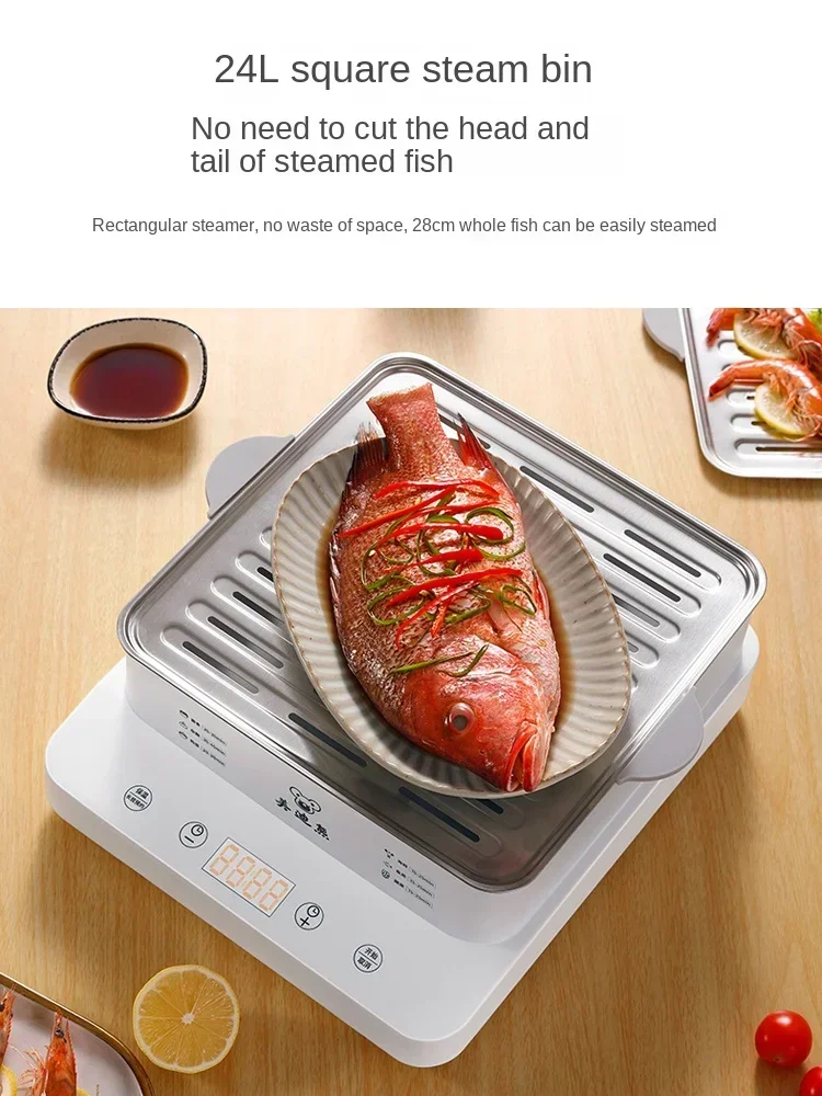 가정용 소형 다기능 3 층 지능형 조식 기계, 대용량 전기 스티머, 110V