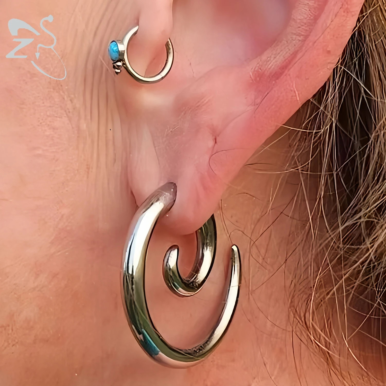 COOEAR 1 Paire D'écarteurs D'oreille En Forme De Goutte 0 G à 2,5 Cm