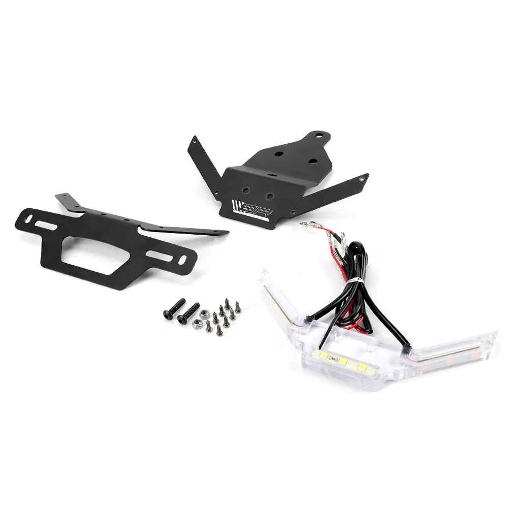CFMOTO 450SR/SRS/SS/NK 300SR 테일 타이디 번호판 홀더 LED 신호등 오토바이 번호판 거치대