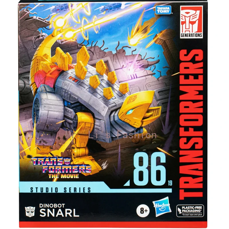 재고 TAKARATOMY 트랜스포머 스튜디오 시리즈 086-19 SS86Snarl 리더 디노봇 스널 액션 피규어 장난감 컬렉션 선물