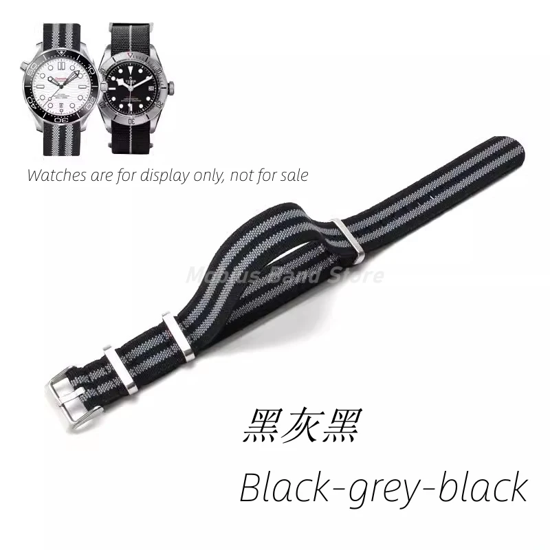 Elastic Nylon Waterproof Outdoor Sport Watchband Strap