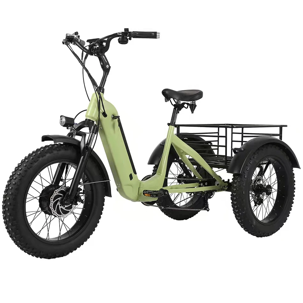 Электрический трехколесный велосипед Joyebikes с толстыми шинами, трехколесный электрический трехколесный велосипед для взрослых (art.: 3920c2ff79d58) - 3920c2ff79d58