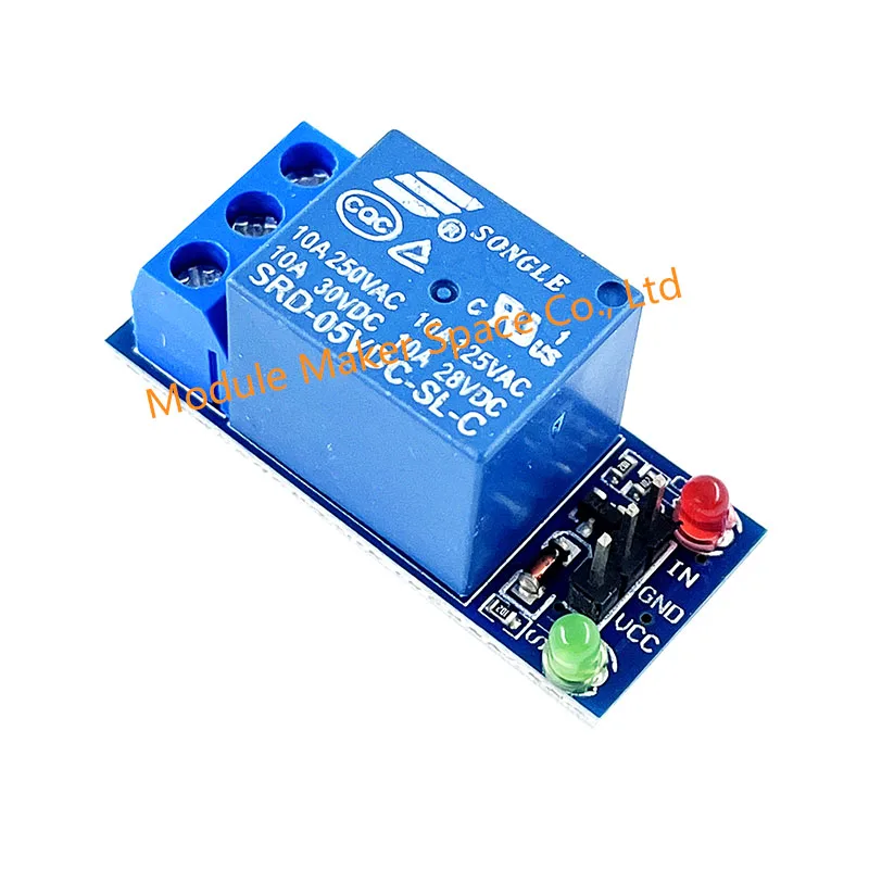 5V Low Level Trigger One 1 Channel Relay Module DC AC 220V Interface ...