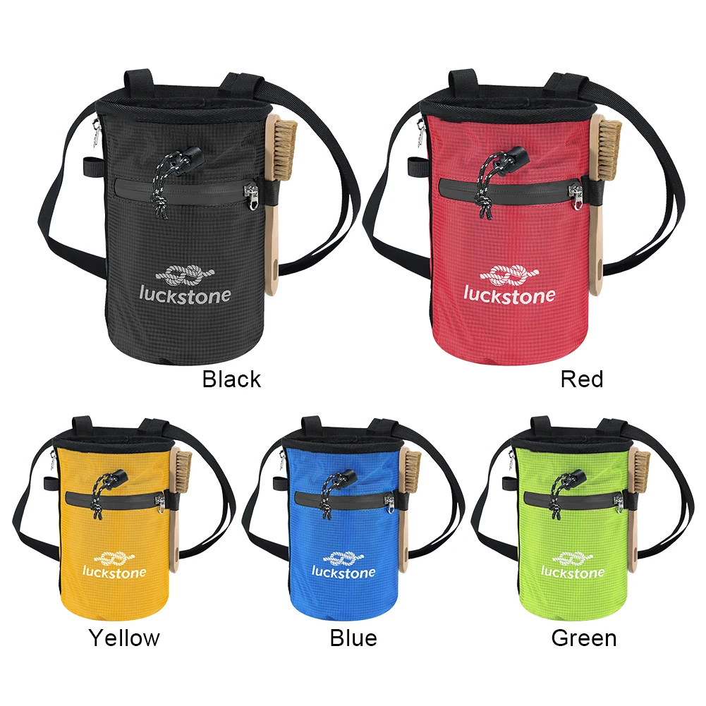 Description Picture 4 of itemClimbing Chalk Bag with 2 Large Zippered Storage Pockets Rock Climbing Gear Equipment for Climbing Gymnastics for Rock Climbing