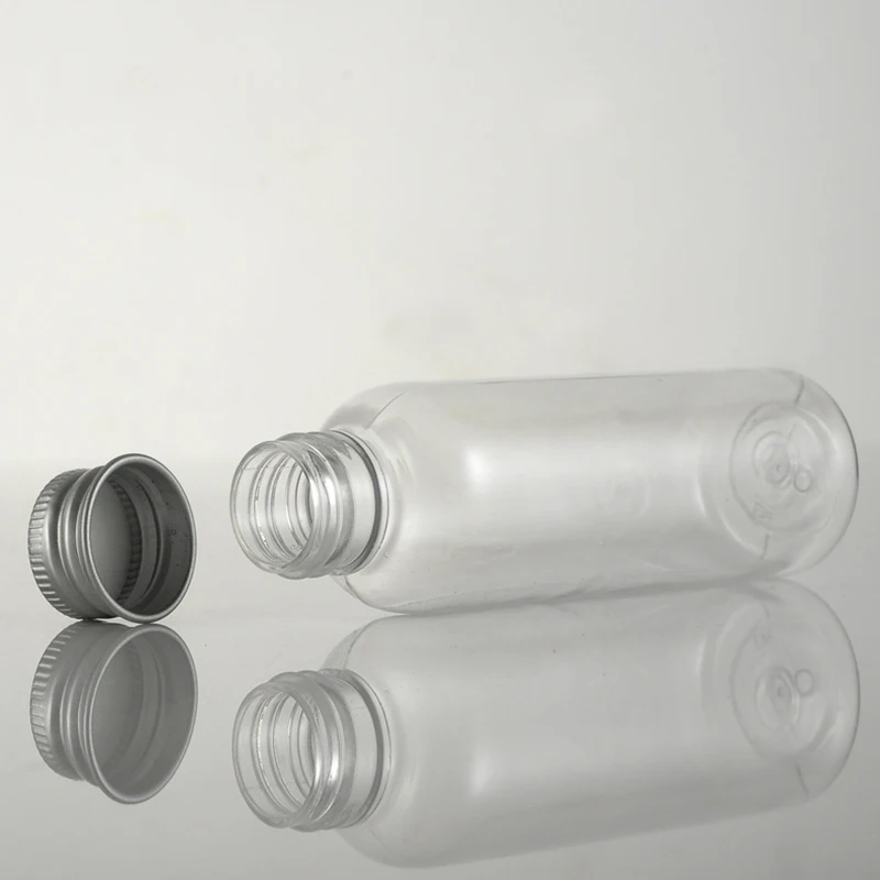 Clear Plastic Makeup Containers Pet Eco-Friendly Refillable Packaging Portable Round Shoulder Bottles Transparent For Beauty S4342e5a1463146dc91462a91cbd33ac7o