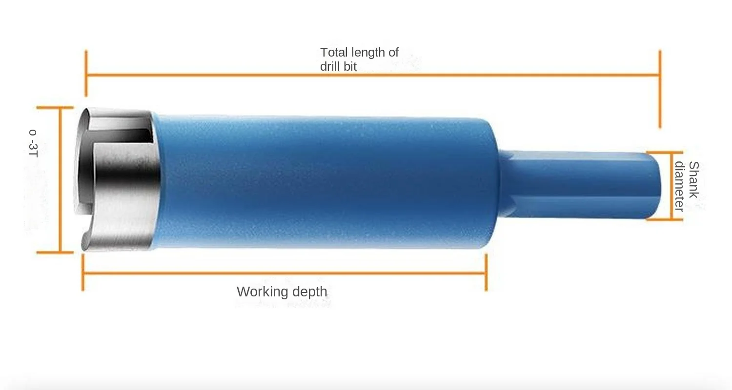 コアビット コンクリート 6～100mm ダイヤモンドろう付けコアドライドリルビット 磁器タイル、大理石、ガラス、花崗岩用 穴あけね コアビット  コンクリート 6～100mm ダイヤモンドろう付けコアドライドリルビット 磁器タイル、大理石、ガラス、花崗岩用 穴あけね 100mm ...