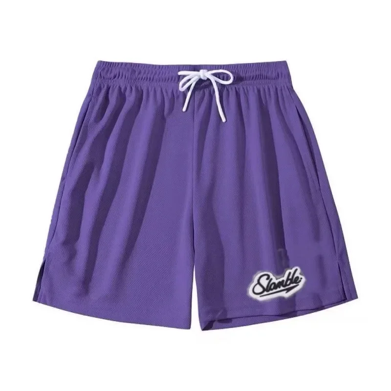 American Sports Shorts Men's Summer Knee Length Basketball Shorts Quick Drying Breathable Fitness Training Pants