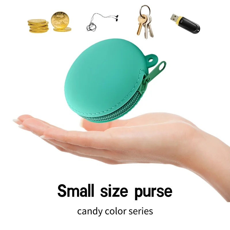 Small Purse Silica gel Handbags For Women Round Shape Mini Luxury Designer Female Messenger Coin Purse 3