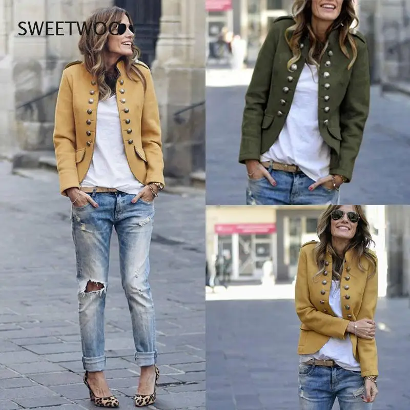 

2022 autumn and winter new woolen button suit jacket S-5XL