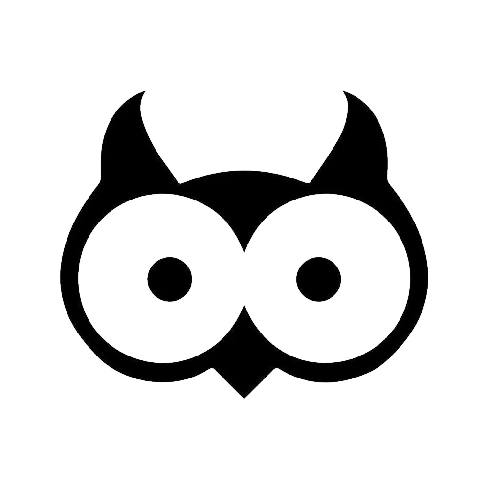 

ПВХ стикеры на холодильник в виде головы совы, водостойкие