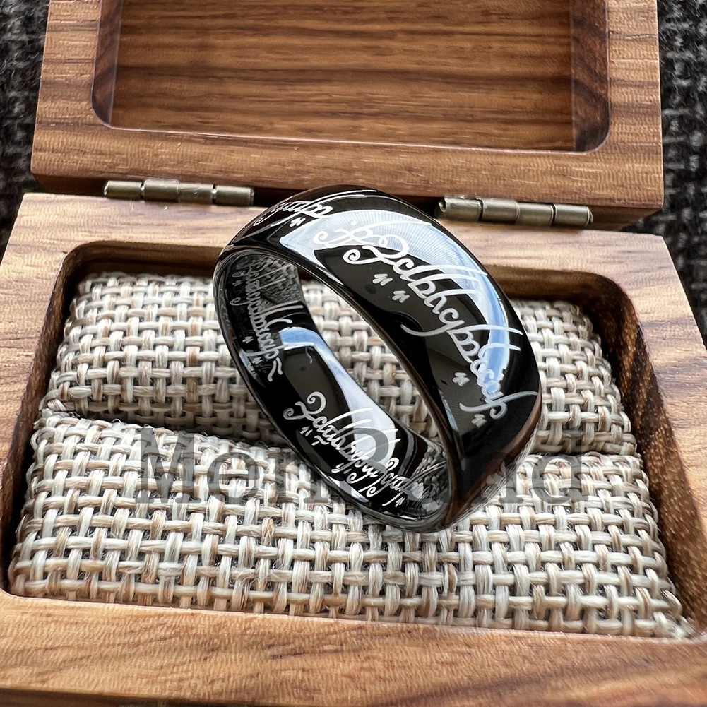 Tungsten Hochzeitsring Für Damen Und Herren Laser Graviert Ring_voghion.com