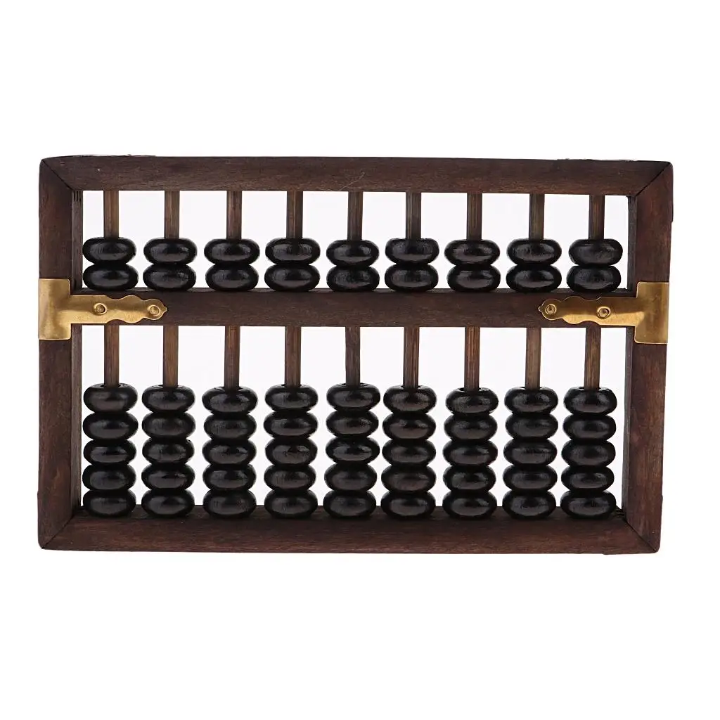 Chinese Abacus with 7 Columns Counting Frame Arithmetic Aid Math