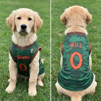 Breathable Camo Dog Basketball Jersey 1