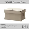 EKTORP Footstool cover Anti-slip Solid Color Slipcover Protective cover for Living Room 4