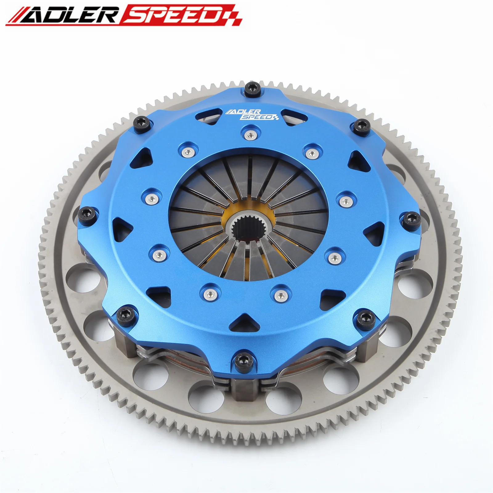 ADLERSPEED 8.5인치(215mm) 스프링 클러치 트윈 디스크 키트/레이싱 클러치 (스바루 WRX STI /레거시 GT 스펙 B 2.5L EJ257 6단 변속기 2004-2018년)