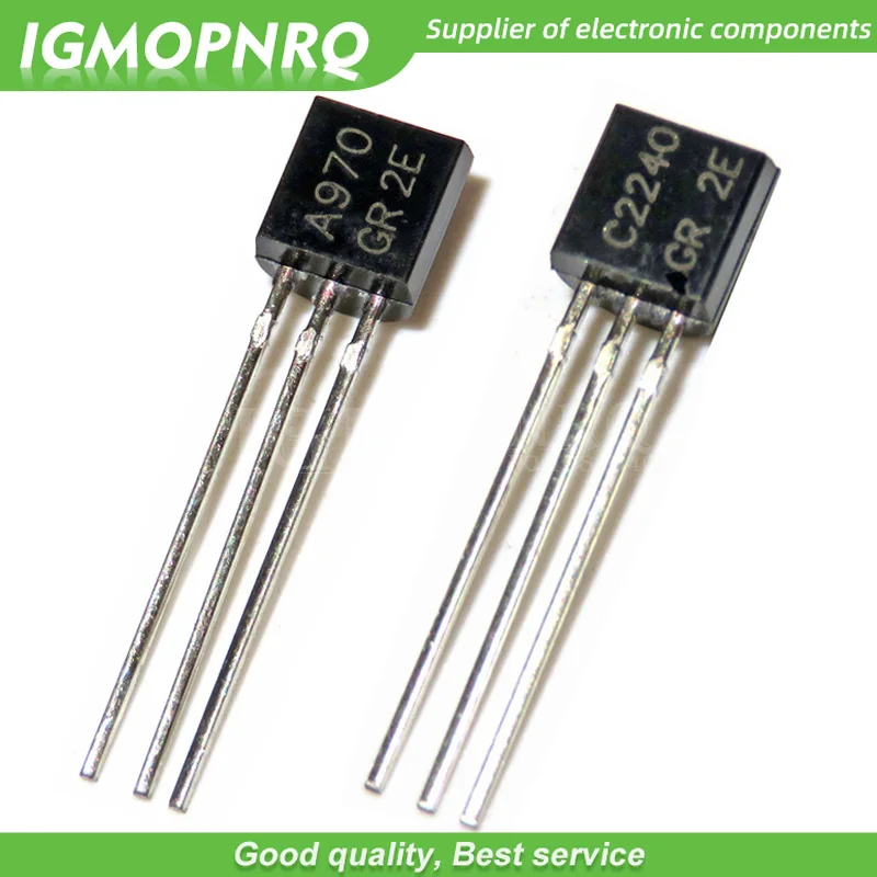 100-Pack 2SC2240 C2240 NPN Small Signal Transistor – TO-92, 120V, 100mA, 100MHz