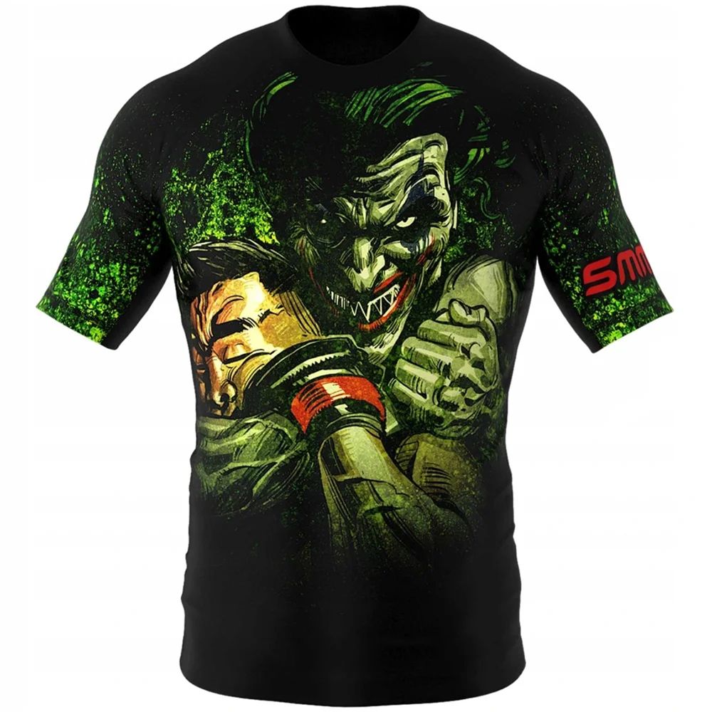 

Футболка мужская компрессионная с рукавом реглан и 3D-принтом медведя