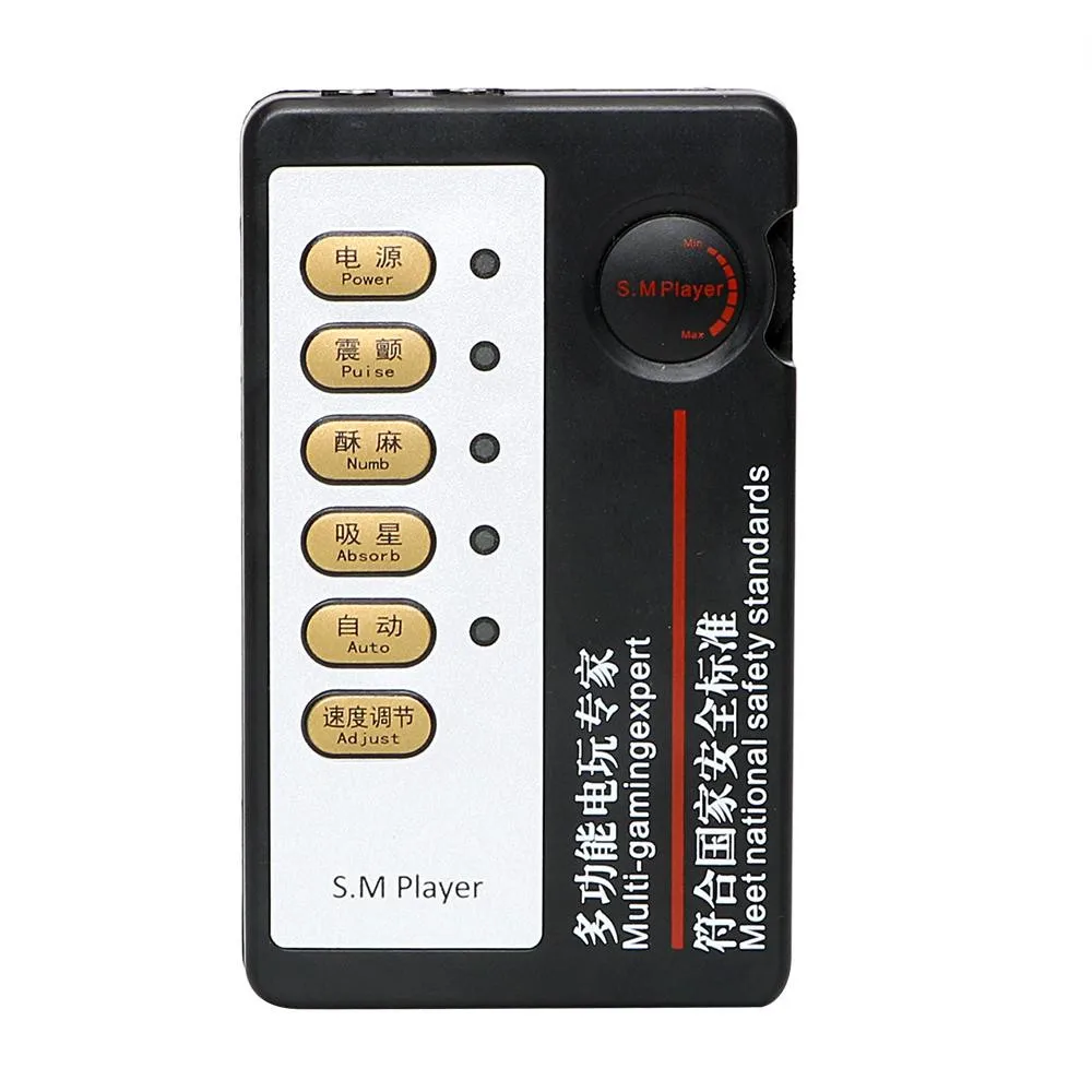 Dual Output Electric Shock Stimulation Multi-Mode Control Host Medical Themed Toys Adult Games SM Players Electro Shock Power