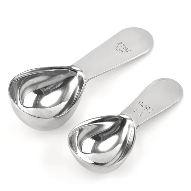 Stainless Steel Coffee Powder Spice Measure Scoop - Measurement Teaspoon  Stainless - Aliexpress