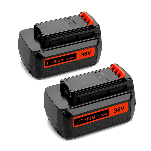 40V LBX2040 Li-ion Battery for Black and Decker LBXR2036 LBXR36 LHT2436  LSW36 3Pack 