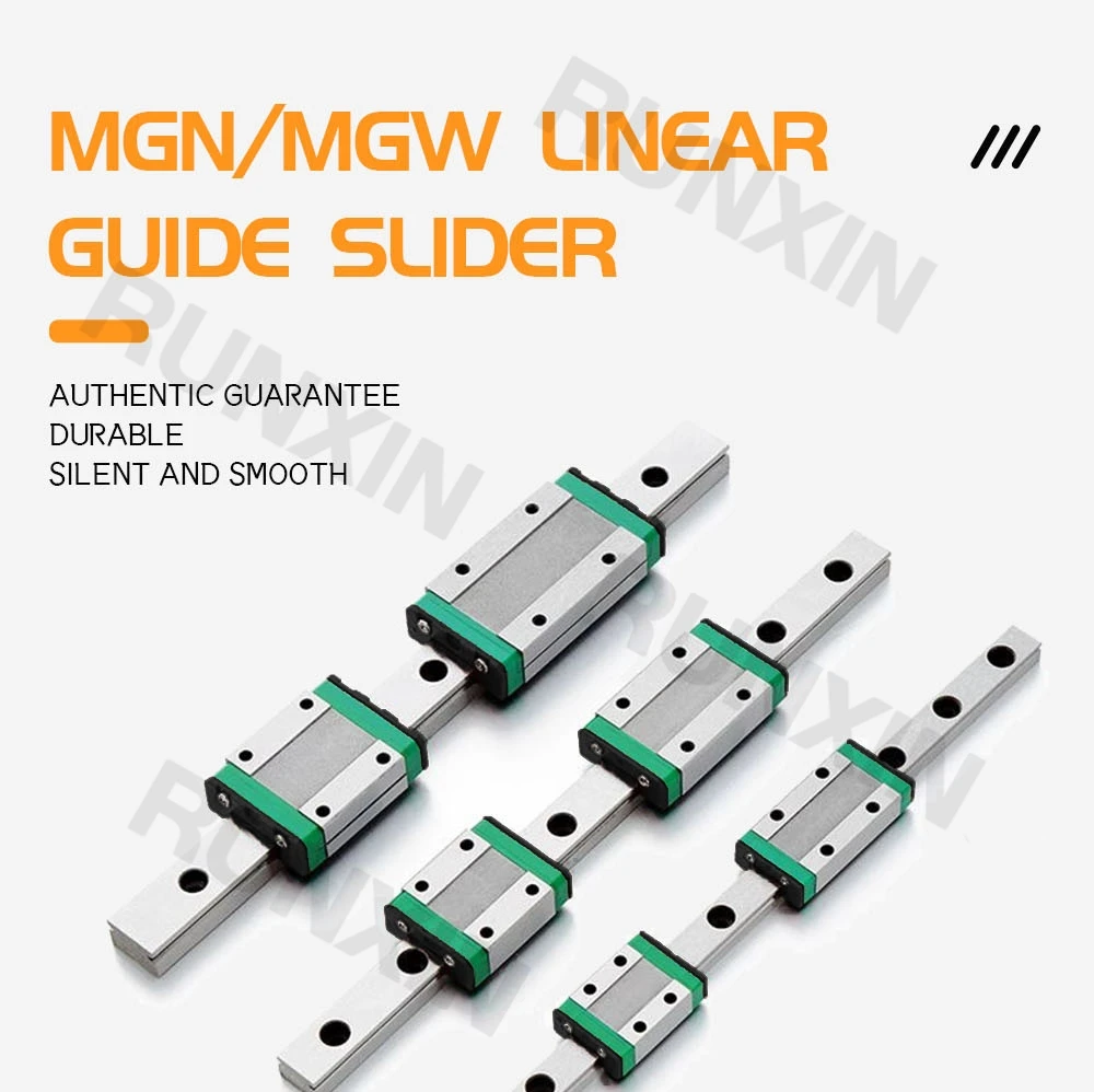 Description Picture 2 of itemRXTNC 1pcs MGN7 MGN9 MGN12 MGN15 L100-1000mm miniature linear rail+1pcs bearing steel MGN linear guide block for 3d printer part