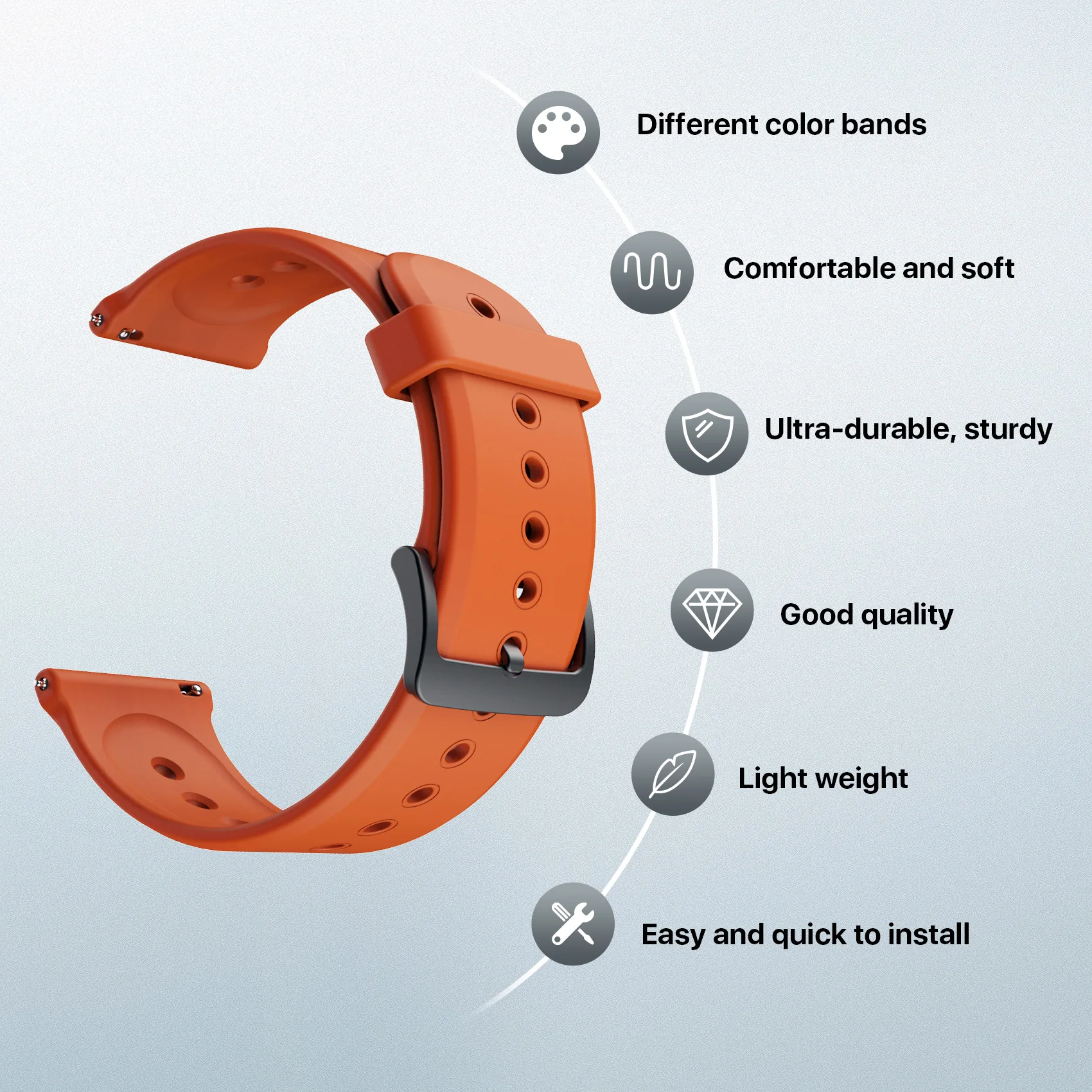 TicWatch Pro 5 ð  ü, Ǹ  ð Ʈ, 24mm ʺ