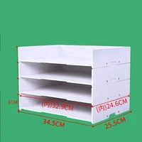A4/A3 Multi-layer Superimpose Desktop File Tray Organizer  Document Paper Organizer Rack Holder Office Stationery Storage Box 5