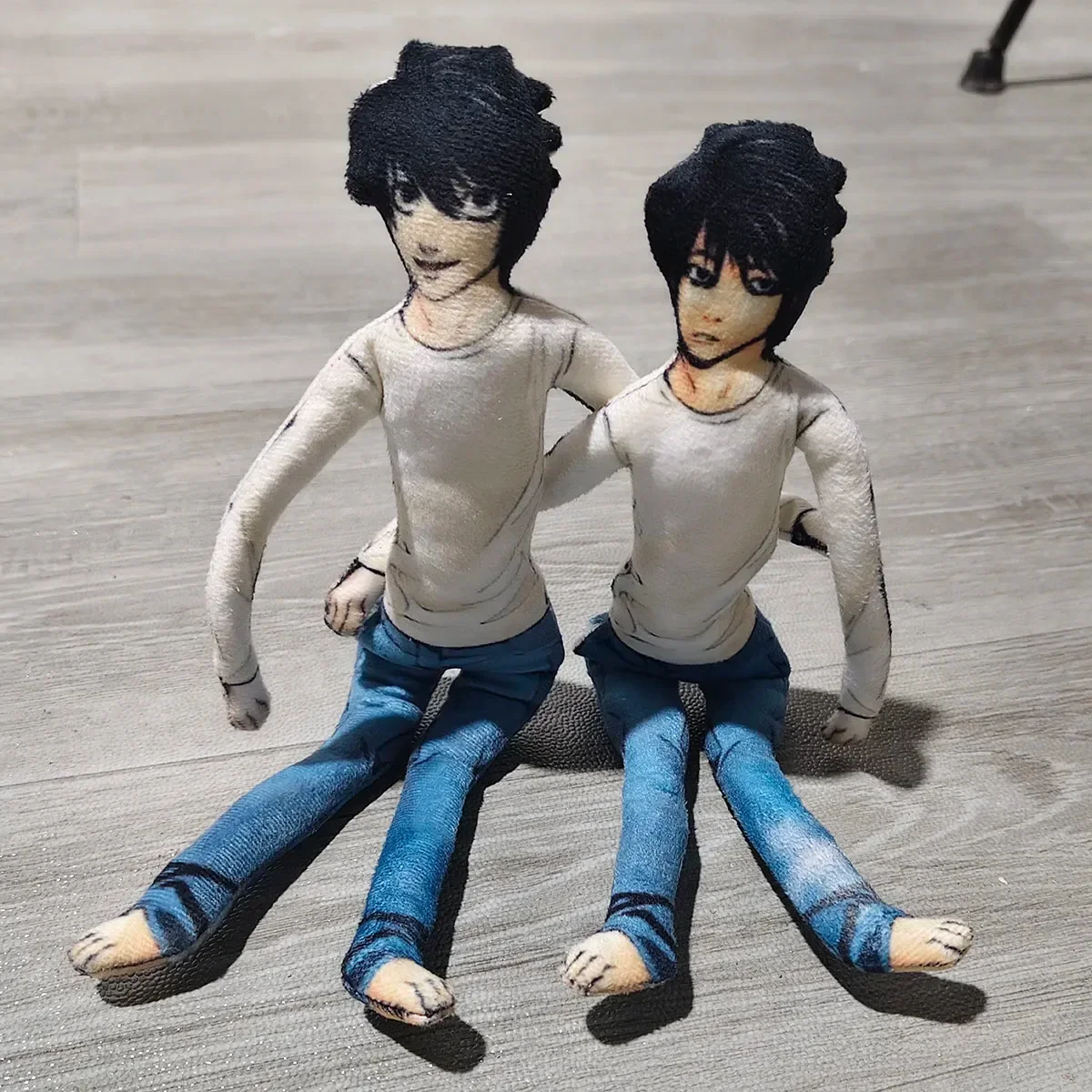 Anime Death Note L&middot;Lawliet Cosplay Plush Doll Funny Unisex Home Decoration Stuffed Dolls Accessories Gifts Halloween Props