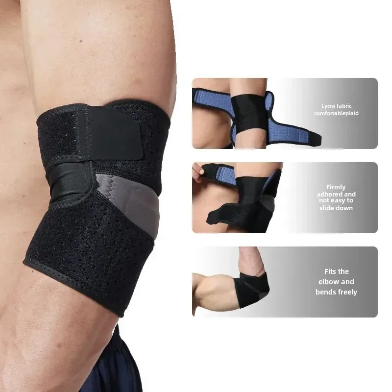 Sports Elbow Pads Men Fitness Arm Joint Protection Tennis Basketball Badminton Pressurized Press Pressurized Straps 1 PC