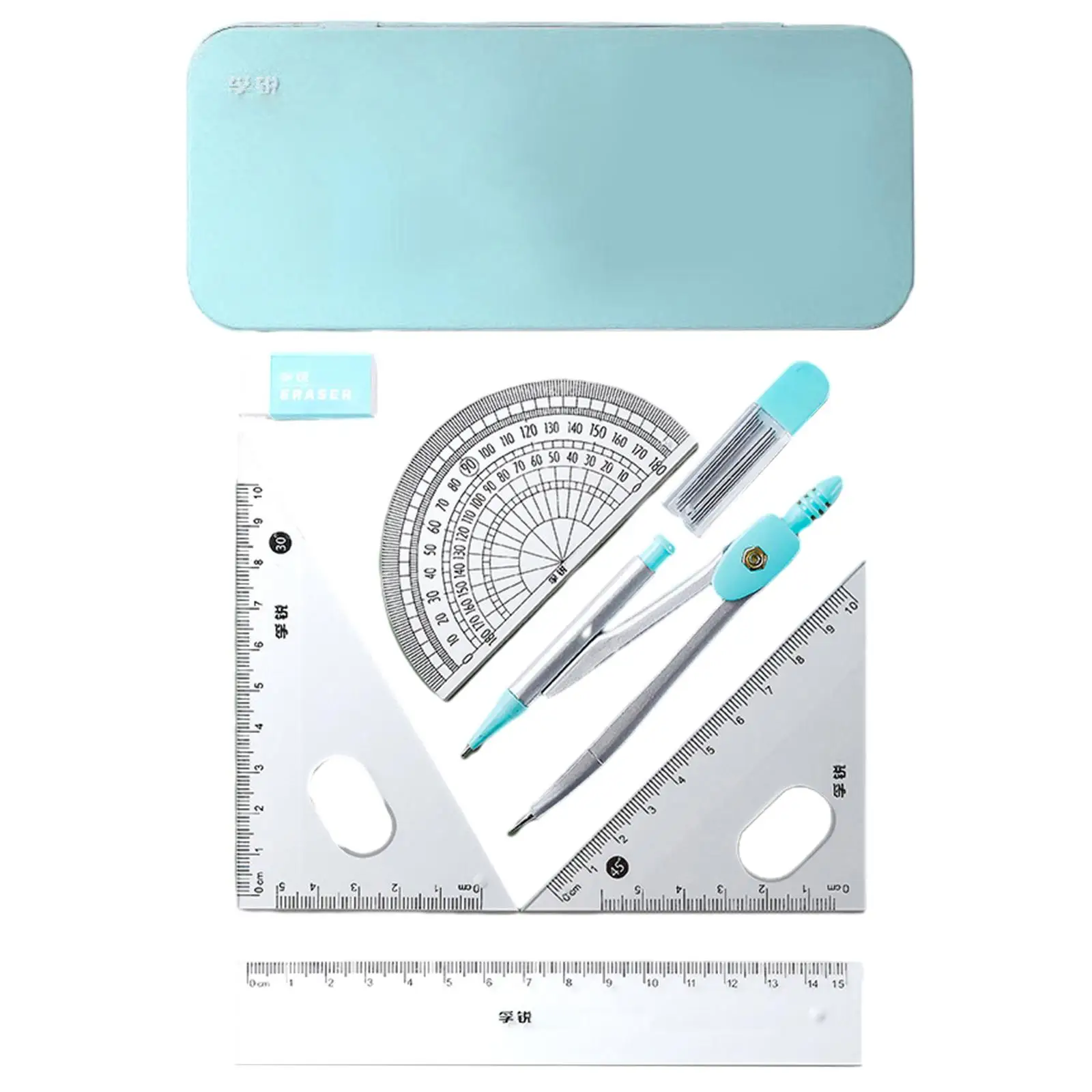 Math Geometry Set Protractor Drafting Tools for Adults Office Teachers