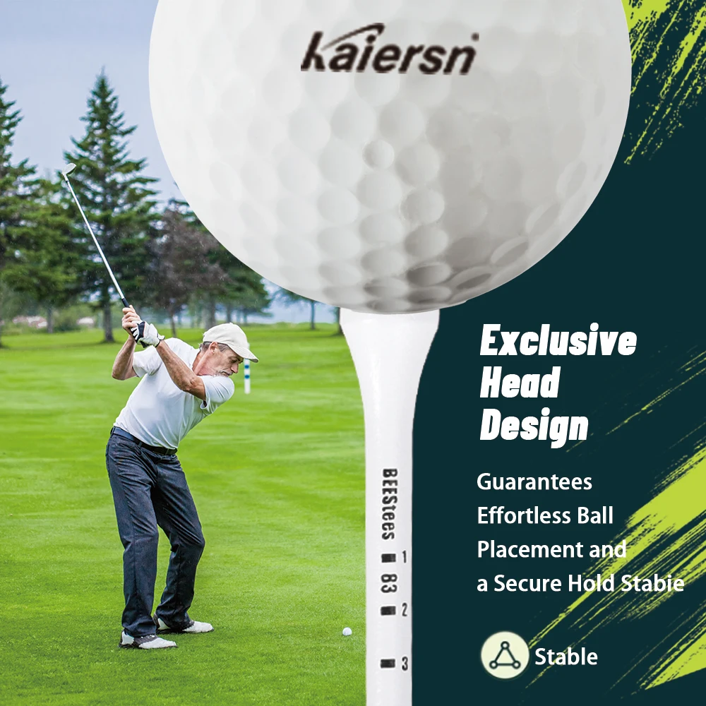 Premium Wooden Golf Tees 3