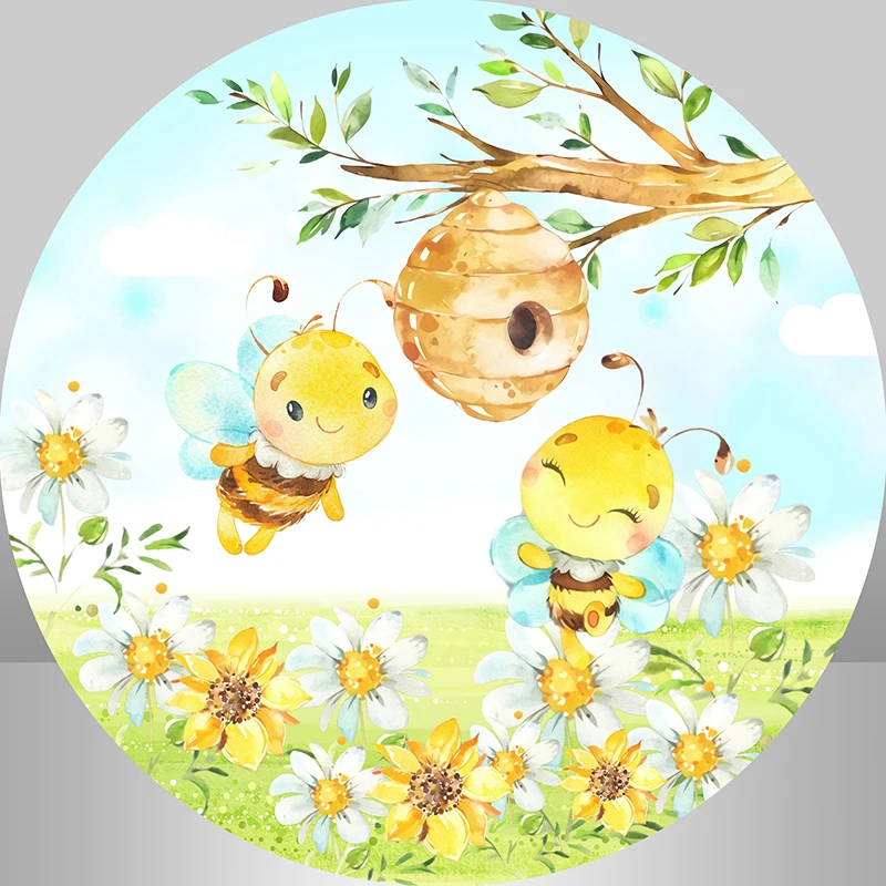 ձ  bacdrop Bee Day ҳฦ ù °   Happy Birthday Decor CandyTable Banner Covers