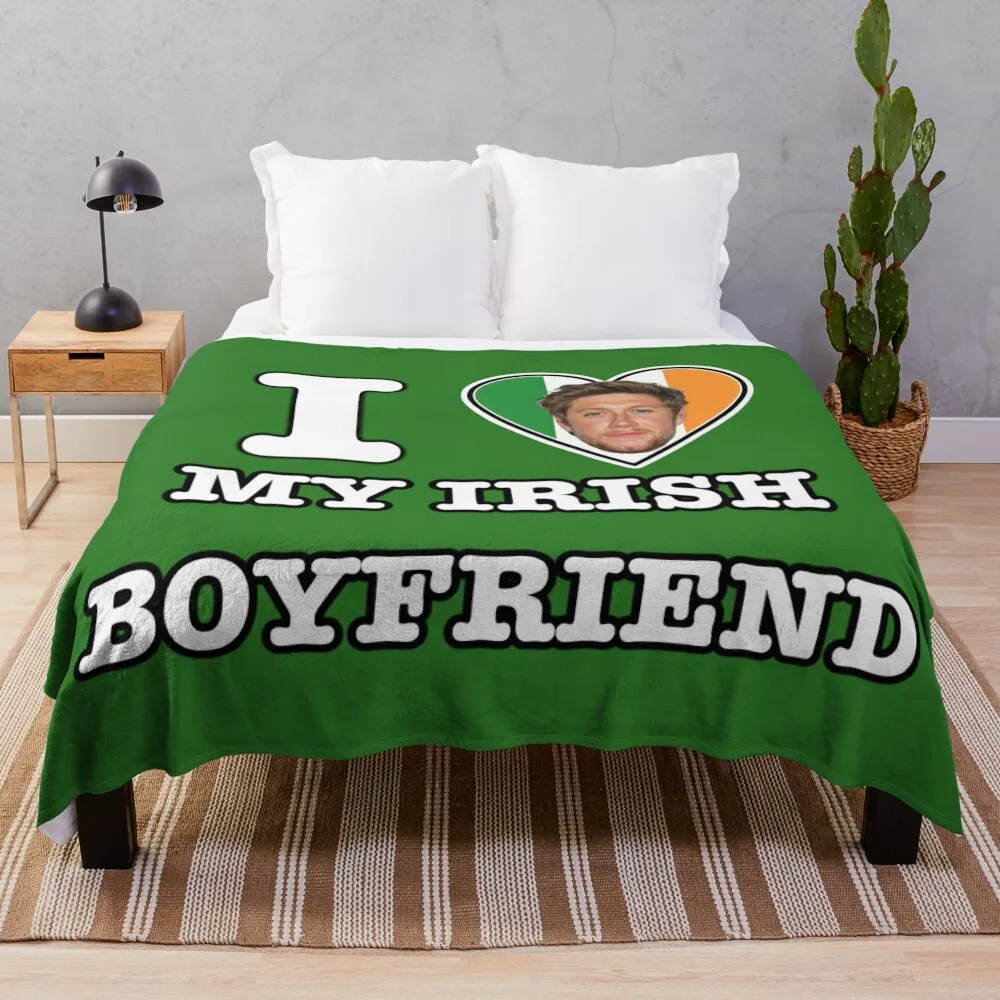 

Niall Irish Boyfriend Throw Blanket for sofa warm winter funny gift Blankets
