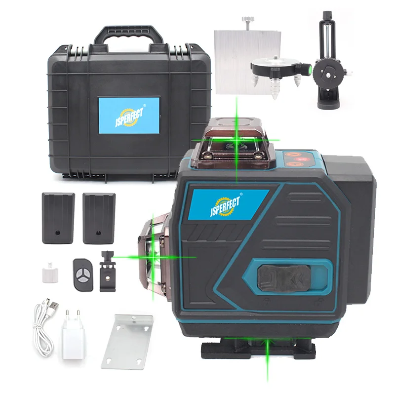 

Cross line 4d level laser 4d 16 lines laser levels with green beam