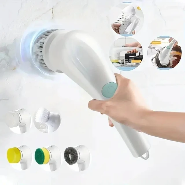 Brosse de nettoyage multifonction pour carrelage de cuisine, outil de  nettoyage à pression d'eau - AliExpress