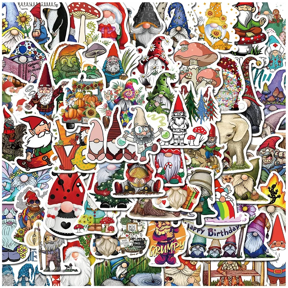 

10/30/60pcs Disney Cartoon Dwarf Stickers Funny Christmas Decorative Sticker Gift Toys DIY Laptop Phone Cute Graffiti Kids Decal